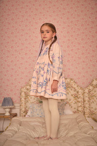 Apolina - Mura Hand Embroidered Dress in Blossom - Child