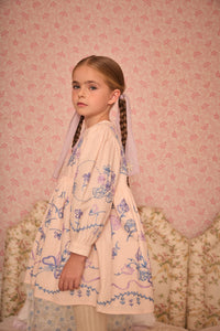Apolina - Mura Hand Embroidered Dress in Blossom - Child