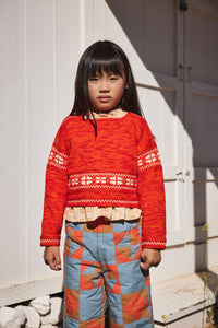Cotton knitted jumper sweater vintage inspired child. – Apolina