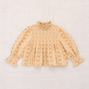 Cotton woven embroidered blouse vintage inspired child. – Apolina
