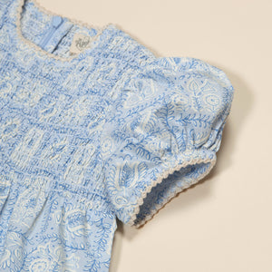 ワンピース apolina kids Noemie Jumpsuit Cotton woven embroidered jumpsuit vintage inspired child. – Apolina