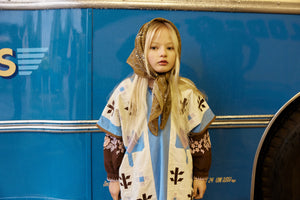 c*u様 APOLINA ss26 / Noemie Dress / 3-5y Apolina - Naomi Embroidered Dress in Dark Chocolate - Child