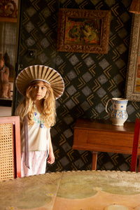 Straw hat woven vintage inspired child. – Apolina