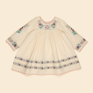 Apolina - Stevie LS Dress in Milk Cream - Child