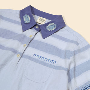 Cotton woven embroidered jersey set vintage inspired child. – Apolina