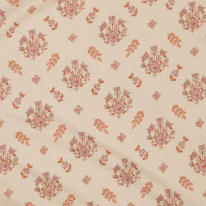 (OUTLET) Juna Bonnet - Cabin Stripe Floral Rose/Quilt Print Almond