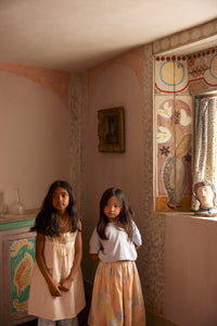 Cotton woven embroidered dress vintage inspired child. – Apolina