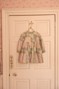 Apolina - Theodora Patchwork Dress in Soft Heathers - Child