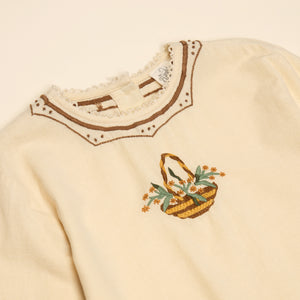 Apolina - Tova Basket Blouse in Cream - Child