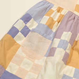 Apolina - Tabitha Patchwork Dress in Multi Lavender - Exclusive