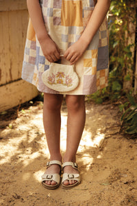 Apolina - Tabitha Patchwork Dress in Multi Lavender - Exclusive