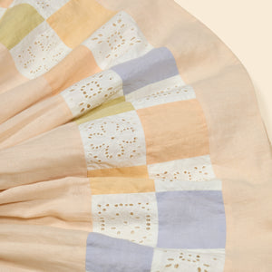 Cotton woven embroidered dress vintage inspired child. – Apolina