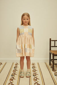 Cotton woven embroidered dress vintage inspired child. – Apolina