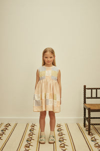 Cotton woven embroidered dress vintage inspired child. – Apolina