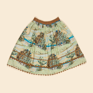 イ*ゴ様 apolina Patchwork Wendy Midi Skirt Apolina - Wendy Midi Skirt in Lakeview Scene - Child