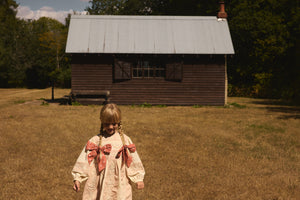 Apolina - Wilma Dress in Dried Rose/ Cream - Child