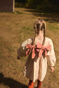 Apolina - Wilma Dress in Dried Rose/ Cream - Child