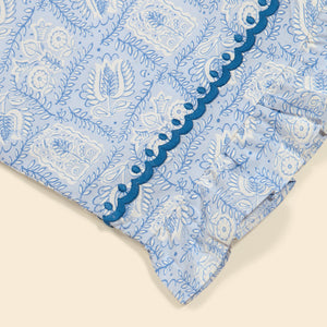 Cotton woven embroidered trousers vintage inspired child. – Apolina