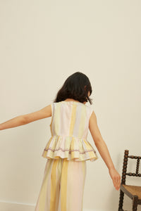 Cotton woven embroidered set vintage inspired child. – Apolina