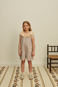 Cotton woven embroidered blouse vintage inspired child. – Apolina