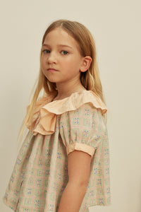 Cotton woven embroidered blouse vintage inspired child. – Apolina